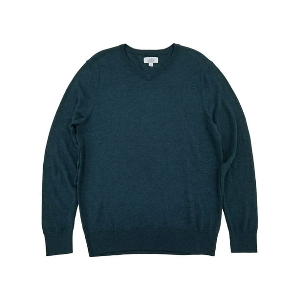 Croft & Barrow Mens Classic-Fit Argyle Fine-Gauge V-Neck Sweater 